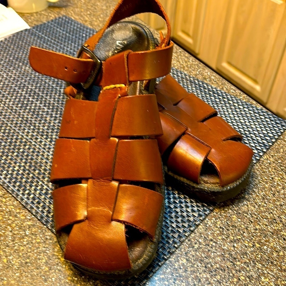 Men’s sandals in a size 10 1/2 by Emozioni made in Italy